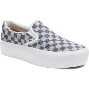 Vans Slip-On Platform Ultracush SF 'Checkerboard Denim' Shoe | 7.5